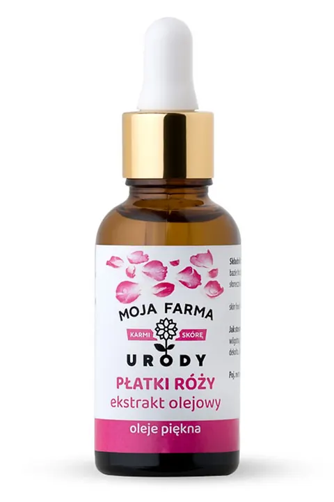 Płatki róży ekstrakt olejowy Moja Farma Urody