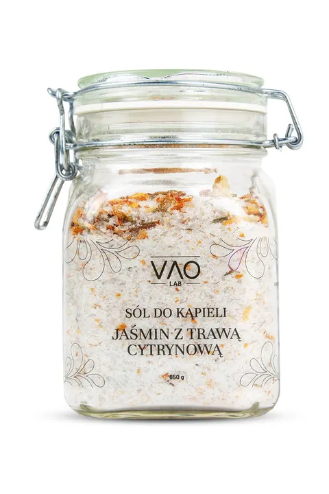 VAO LAB Sól do kąpieli Jaśmin z Trawą Cytrynową 650g