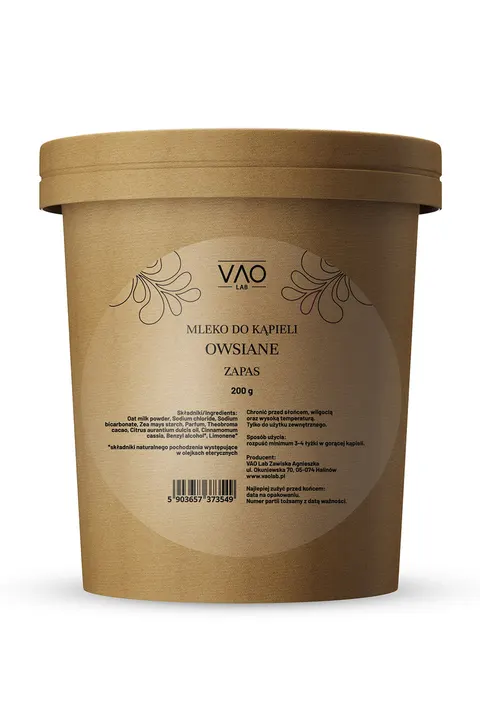 VAO LAB Mleko do kąpieli Owsiane - Zapas 200g