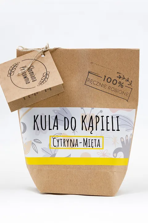 Słomiana Pracownia Kula do kąpieli Cytryna-Mięta