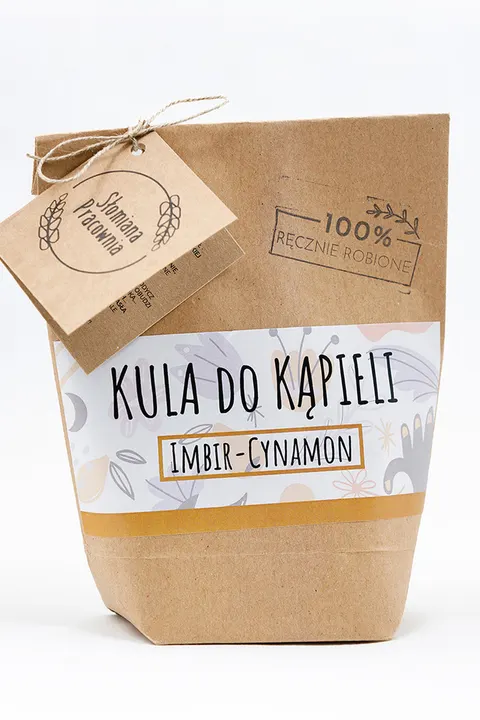 Słomiana Pracownia Kula do kąpieli Imbir-Cynamon