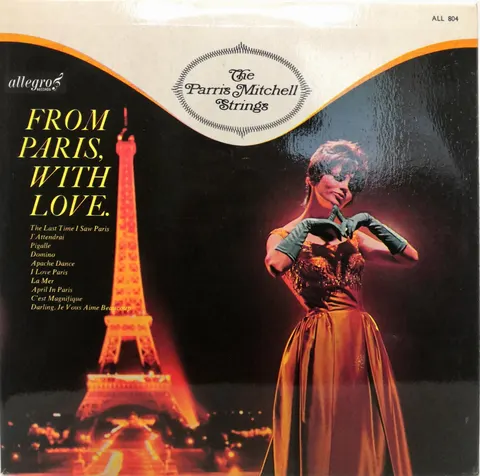Parris Mitchell Strings From Paris, With Love LP ALL804 VG
