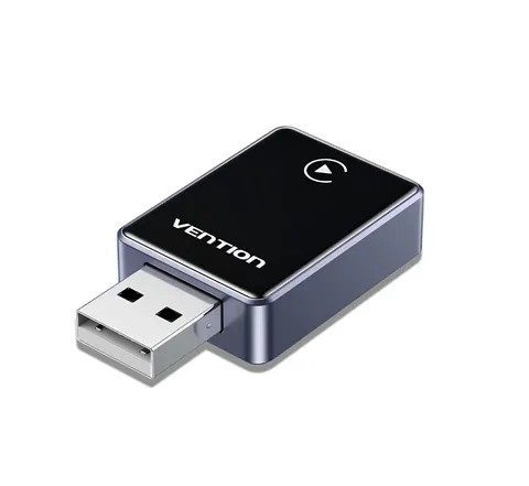 Bezprzewodowy adapter samochodowy vention androidauto i apple carplay czarny
