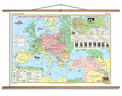 Ścienna mapa I Wojna Światowa 1914–1916