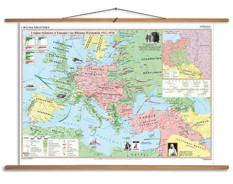 Ścienna mapa I Wojna Światowa 1917–1918