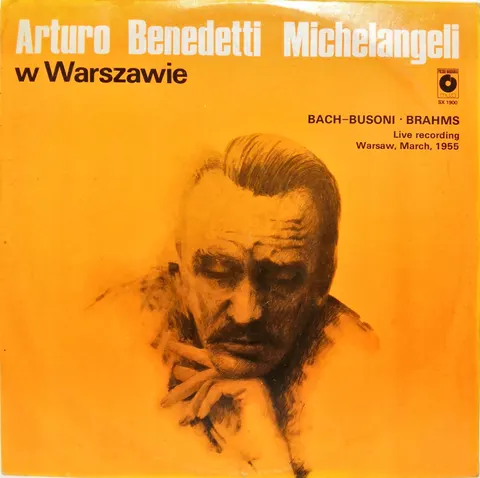 Arturo Benedetti Michelangeli W Warszawie LP SX1900 VG