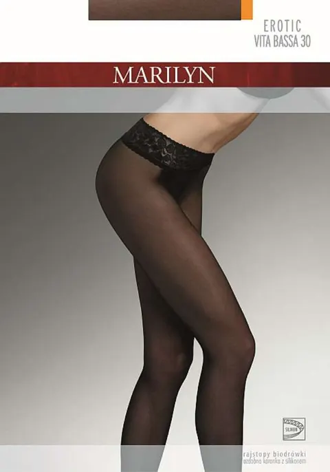 Marilyn rajstopy z pasem silikonowym Marilyn Vita Bassa 30 den.