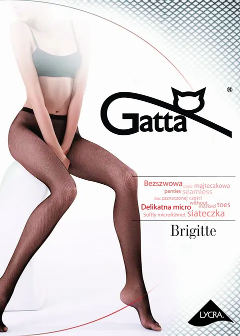 Gatta Rajstopy kabaretki Gatta Brigitte 06 w małe oczka