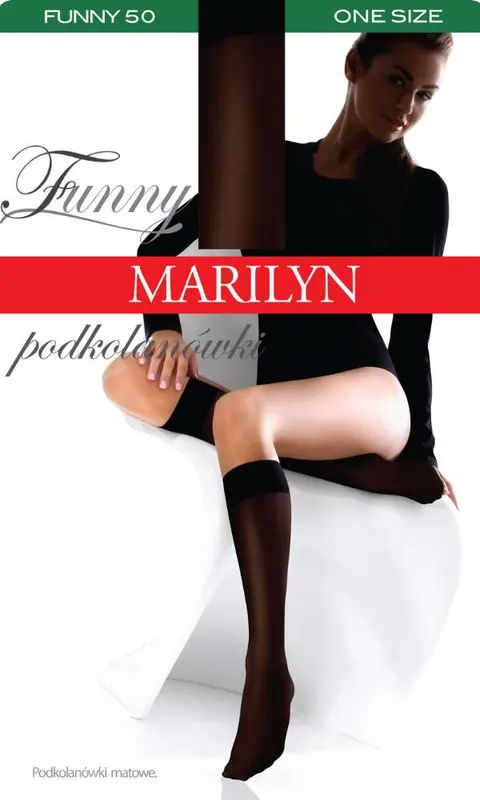 Podkolanówki kryjące Marilyn Funny Mikrofibra 50 den.