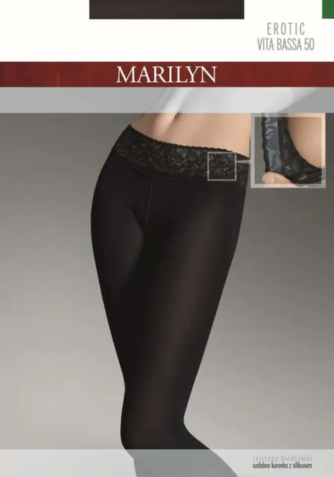 Marilyn rajstopy z pasem silikonowym Marilyn Vita Bassa 50 den