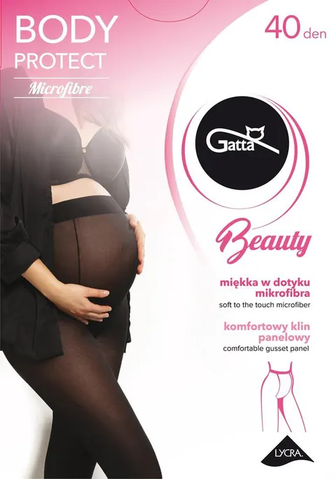 Rajstopy ciążowe Gatta Body Protect mikrofibra 40 den