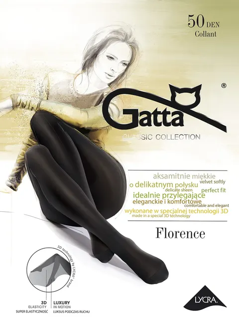 Rajstopy gładkie Gatta Florence 50 den