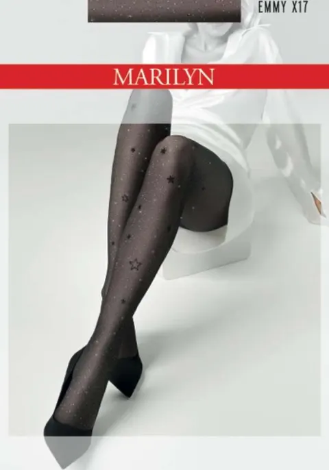 Rajstopy Marilyn Emmy X17 błyszczace w gwiazdki