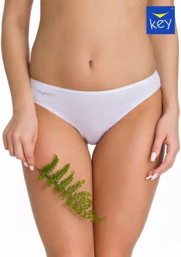 Figi damskie KEY LPR-010 mini bikini białe 2 pack