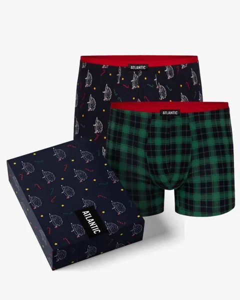 Bokserki świąteczne męskie Atlantic 2 pack 2GMH-020