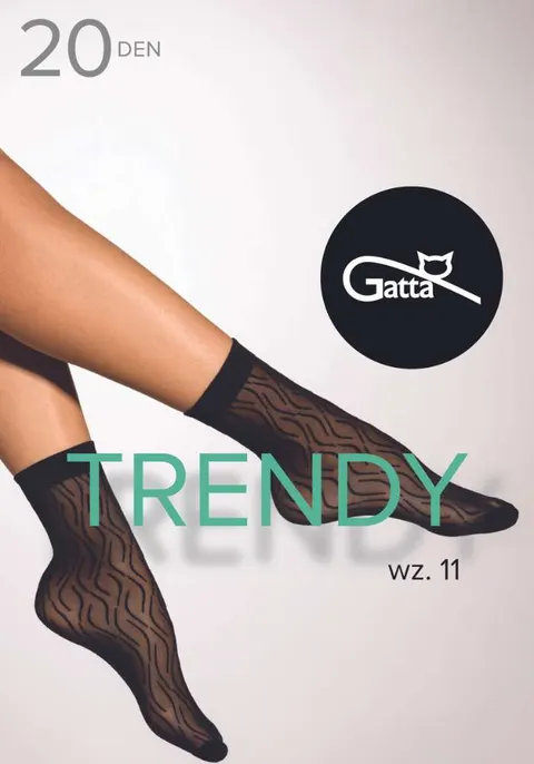 Gatta Trendy 11 Skarpetki wzorzyste lycra 20 den