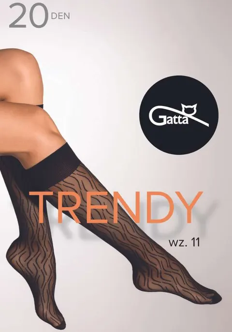 Gatta podkolanówki wzorzyste Gatta trendy 11 lycra 20 den