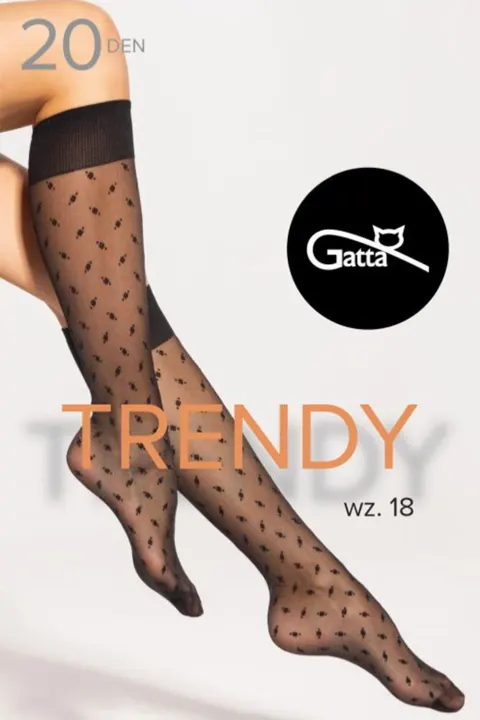 Gatta podkolanówki wzorzyste Gatta trendy 18 lycra 20 den