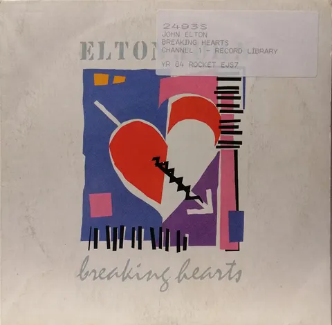 Breaking Hearts Elton John SP EJS7 VG
