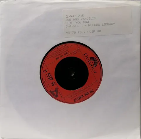 I Hear You Now Jon And Vangelis SP POSP96 VG