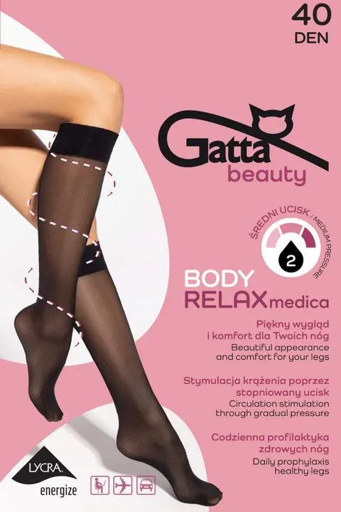 Gatta podkolanówki uciskowe Gatta Relaxmedica 40 den