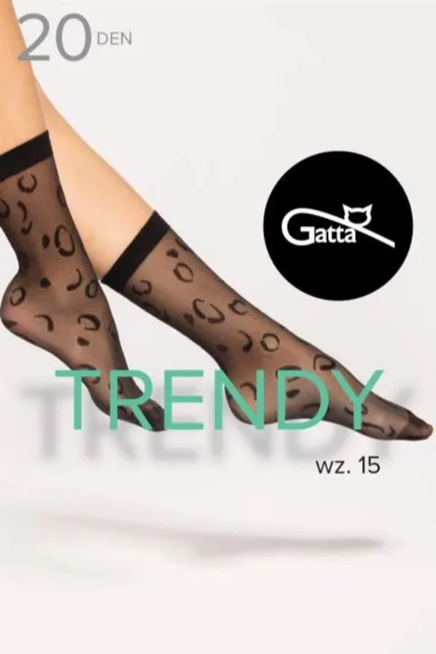 Gatta Trendy 15 Skarpetki wzorzyste lycra 20 den