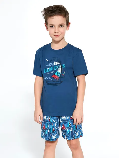 Piżama chłopięca Cornette 789/790/96 Blue Dock