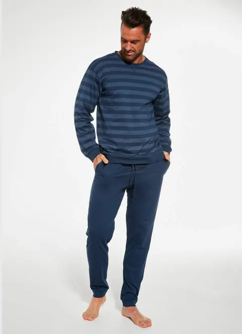 Piżama męska długa Cornette 117/235 Loose 11 jeans