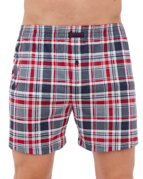 Cornette bokserki męskie luźne w kratkę 002-290 comfort