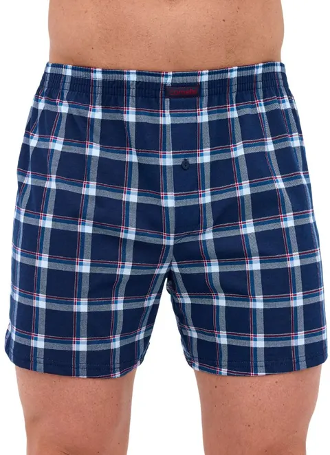 Bokserki męskie luźne w kratkę Cornette 002-323 comfort