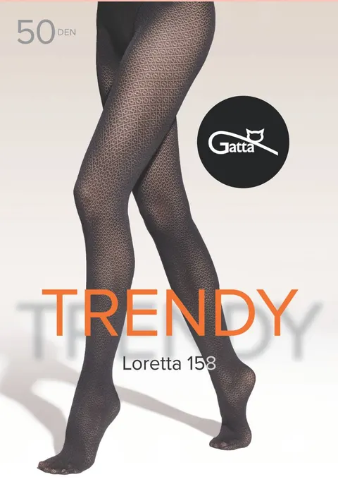 Rajstopy Gatta Loretta 158 z geometrycznym wzorem 50 den
