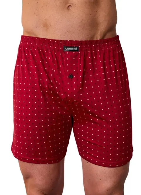 Cornette bordowe bokserki męskie luźne CM 002-334 comfort