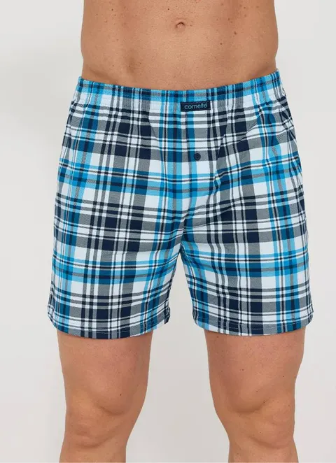 Bokserki męskie w kratkę Cornette 002/340 comfort