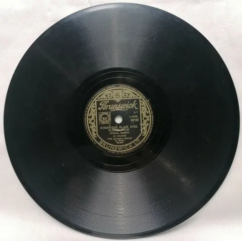 Al Jolson Where Black Eyed / For Me 4142 Brunswick