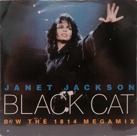 Janet Jackson Black Cat SP AM587 VG
