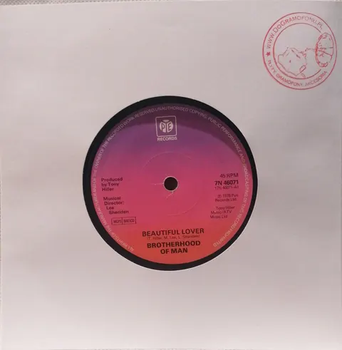 Brotherhood Of Man Beautiful Lover SP 7N46071 good