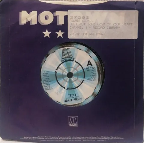 Lionel Richie Truly SP TMG1284 good