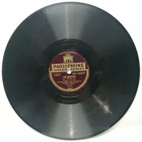 Richard Tauber: Laughter and Weeping/The Question RO20507 Parlophone