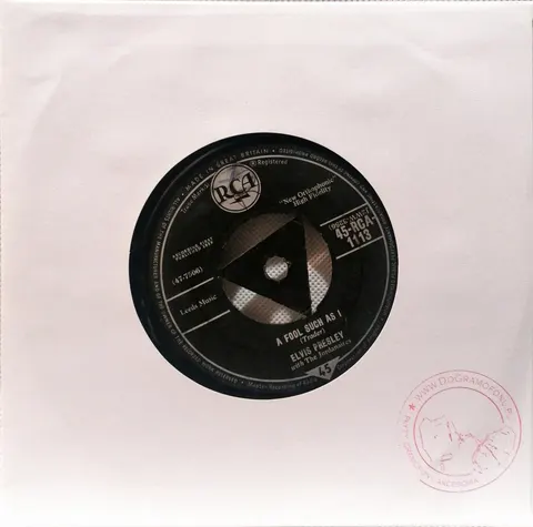 Elvis Presley A Fool Such As I / I Need Your Love Tonight SP 45RCA1113 poor