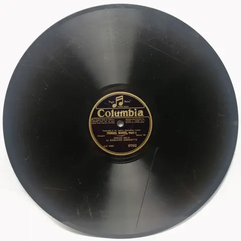 Eduard Commette: Funeral March, Part 1,2 (Chopin) 9762 Columbia 12"