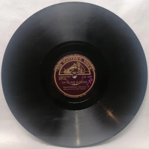 Marian Anderson: Te Deum/Ch' Io Mai Vi Possa JD52 HMV