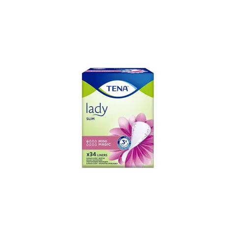 TENA LADY Wkładki specjalistyczne na nietrzymanie moczu, MINI MAGIC, 34 szt