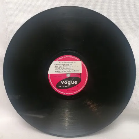 Sidney Bechet: Joshua Fit The Battle of Jericho/Tailgate Ramble 2246 Vogue