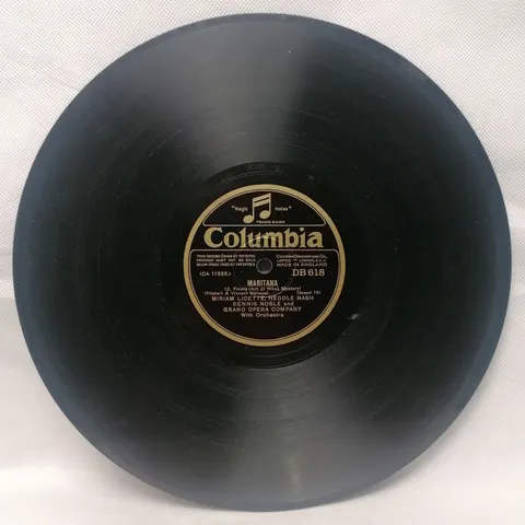 Heddle Nash: Maritana - Finale, Act 2/Sainted Motherr DB618 Columbia
