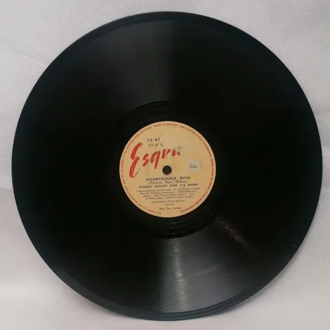 Sydney Bechet and His Band: Honeysuckle Rose/High Society 10034 Esquire