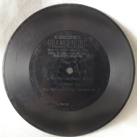 The Metropolitan Orchestra The Irish Swell Waltz 028 Berliner's Gramophone