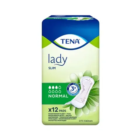 Wkładki na nietrzymanie moczu dla kobiet TENA Lady Slim Normal, 12 sztuk