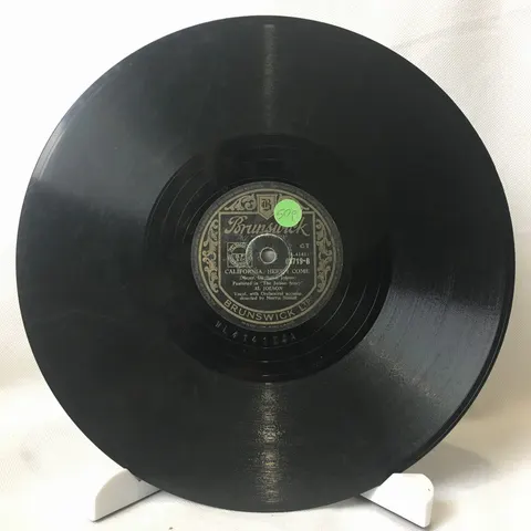 Al Jolson: California Here I Come/Rock A-Bye Your Baby With A Dixie Melody 3719 Brunswick