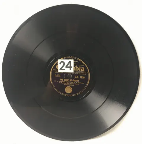 Edith Evans: The Voice of Poetry DB1859 Columbia