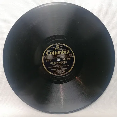 Dinah Shore: It's So Nice To Have Man Around/Ask Me No Questions DB2709 Columbia